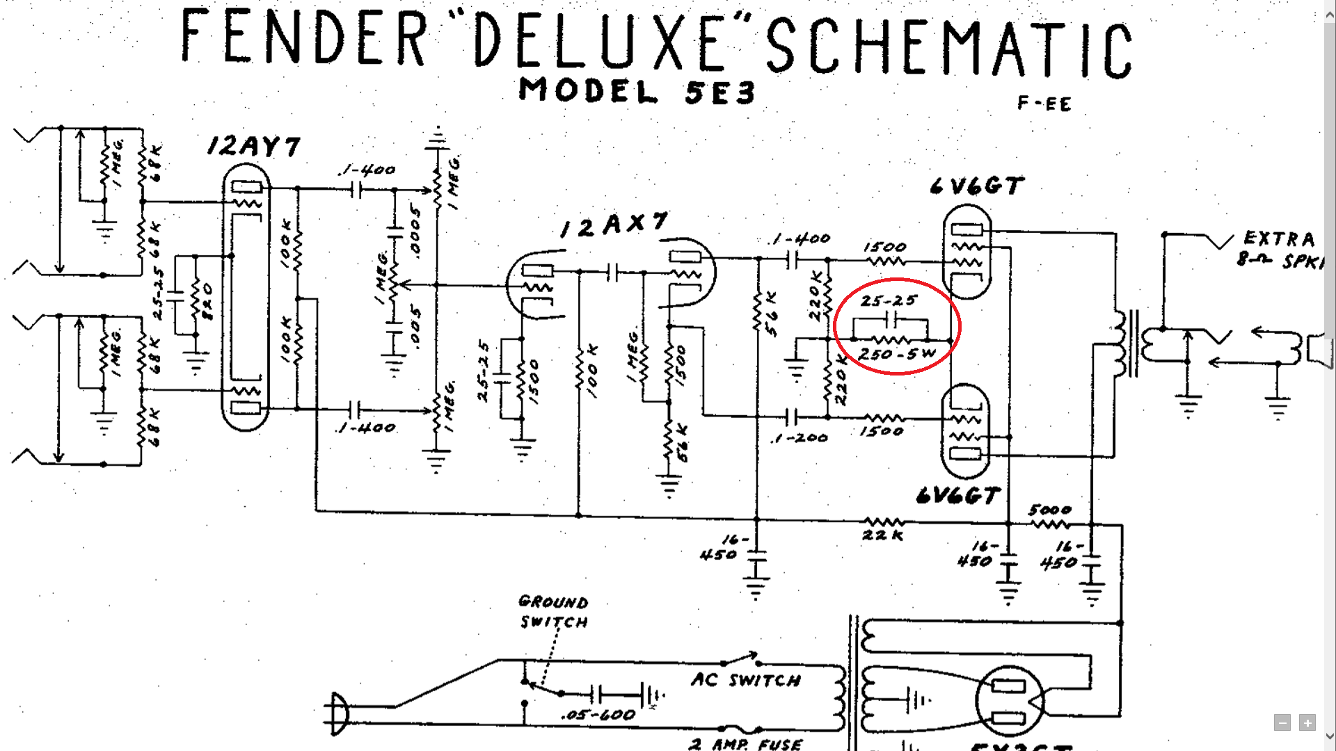 Fender Bassman Tube Chart